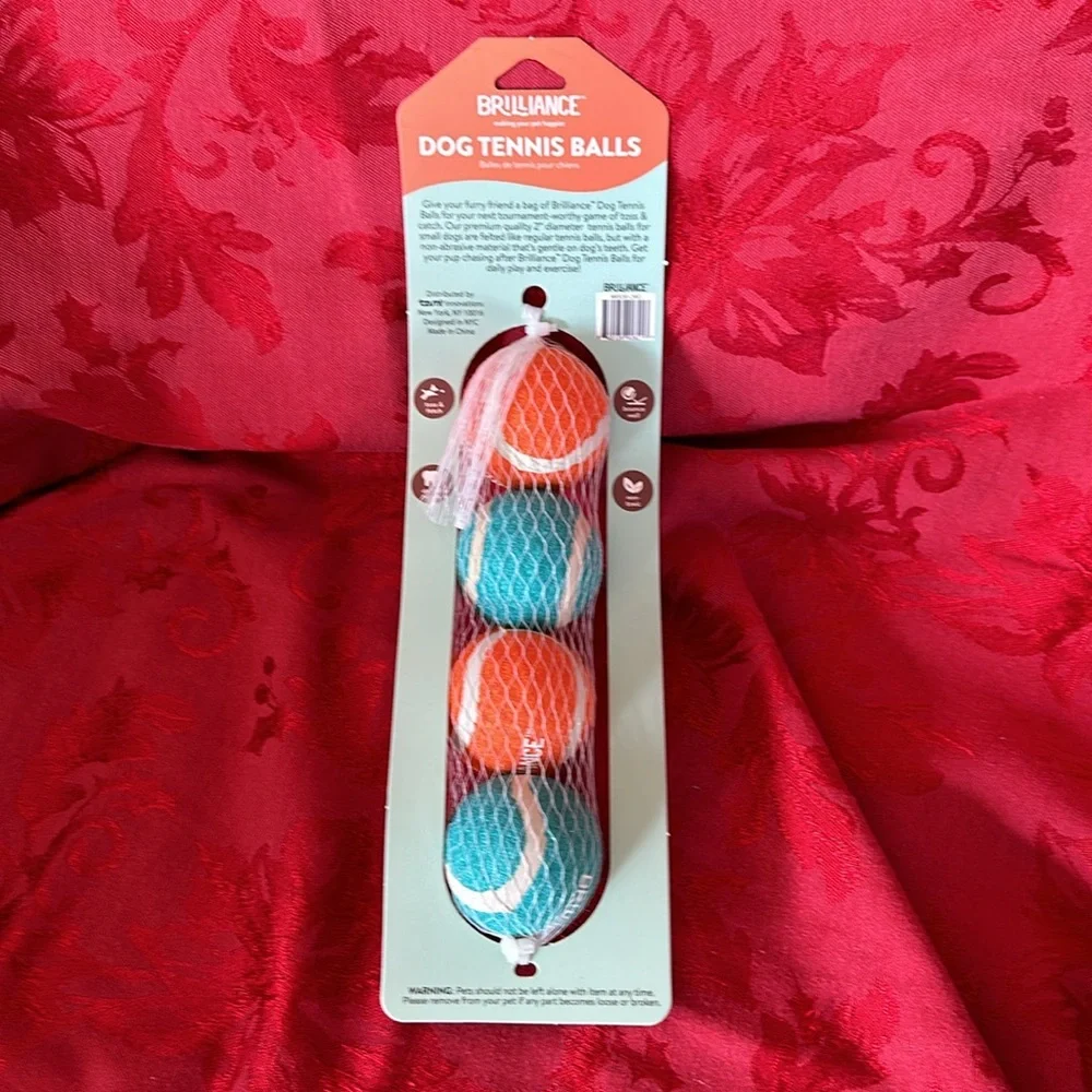 🌵3/$15 - 4 pack small non toxic dog tennis balls ( see description)